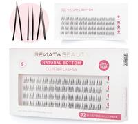 Kalanka-Renata Beauty Faux Cils Inférieurs Naturels - Multipack De 72, Longueur Uniforme De 6mm, Renforcement Délicat Sous Les Yeux, Facile À Appliquer, Parfaits Pour Des Styles De Maquillage Subtils