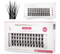 Kalanka-Renata Beauty Luxury Look 48pcs Clusters De Faux Cils Pour Extension Cils Diy A La Maison \U2013 Extensions De Cils Doux Et Réutilisables \U2013 Bande Transparente Ultra-Fine \U2013 Grappes D