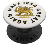 Kalanka-Rendez L'iran Génial À Nouveau Le Lion Persan Et Le Soleil Shiro Khorshid Popsockets Popgrip Adhésif