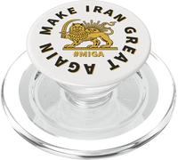 Kalanka-Rendez L'iran Génial À Nouveau Le Lion Persan Et Le Soleil Shiro Khorshid Popsockets Popgrip Pour Magsafe
