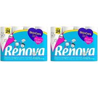 Kalanka-Renova Skincare Papier Hygi¿¿Nique 3 Plis Blancs, 24 Rouleaux (Lot De 2)
