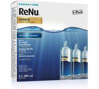 Kalanka-Renu Advance Produit Lentilles De Contact Souple - Système De Triple Désinfection, Solution D'entretien Multifonction Pour Lentilles Souples - Flacons De 3 X 360ml