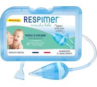 KALANKA-Respimer ¿ Mouche Bébé ¿ Doux et Hygiénique ¿ Rhume et Rhynopharyngite ¿ Facilite l¿élimination du mucus ¿ Facile à utiliser ¿ 5 filtres protecteur - Fabriqué en France