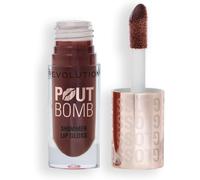 Kalanka-Revolution, Pout Bomb Gloss Scintillant, Gloss Lèvres Ultra Brillant Avec Acide Hyaluronique & Parfum Vanille, Chocolate Sparkle