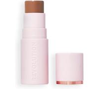 Kalanka-Revolution Skin Silk Bronzer Stick - Couleur Modulable Pour Joues, Yeux Et Lèvres - Formule Crème À Poudre - Vegan & Cruelty-Free - Medium Sunset - 4,5 G