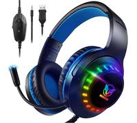 KALANKA-RGB Casque Gaming pour PS4/PS5/Xbox/Nintendo Switch/PC, Casque PS5 Casque Gamer avec Micro Casque PS4 Casque Xbox Stéréo Surround Casque Switch