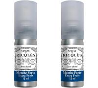 Kalanka-Ricqles -Spray Buccal À La Menthe Avec Alcool- Spray Buccal- Haleine Fraîche- Menthe Forte- Atomiseur De Poche 15ml (Lot De 2)