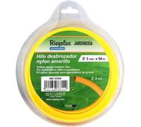 KALANKA-RIEGOLUX Fil de débroussailleuse en Nylon Rond, Jaune, 3 mm x 54 m, Fil débroussailleuse pour Disque débroussailleuse, Fil en Nylon pour débroussailleuse, Jardin et extérieur