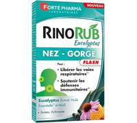 Kalanka-- Rinorub Comprimés Nez-Gorge Complément Alimentaire Gorge Et Nez - Maux De Gorge, Nez Bouché Huile Essentielle D'eucalyptus, Vitamine C, Plantain, Vitamine D 15 Comprimés