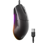 KALANKA-Rival 3 Gen 2 - Souris Gaming 8500 DPI - Capteur Optique TrueMove Core - Durabilité 60 Millions de clics - Faible Latence - Poids léger 77 g - Patins 100% PTFE - RGB - Noir