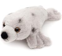 KALANKA-- Robbe Plushie (gris à pois) \u2013 19 cm (longueur) \u2013 Peluche phoque, phoque \u2013 Peluche, doudou