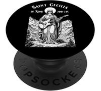 Kalanka-Rock Music Patron Saint Cecilia Guitare Électrique Guitariste Popsockets Popgrip Adhésif