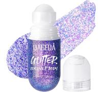 Kalanka-Roll-On Body Glitter Gel, Color Change Glitter For Festival Rave Accessories, Gliter Face Paint Holographic Hair Body Gel, Sparkle Shimmer Halloween Makeup For Rave Party(09 Crazy Purple)