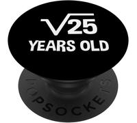 Kalanka-Root Of 25 Square Root Of 25 - 5th Birthday Maths 5 Years Old Funny Popsockets Popgrip Adhésif