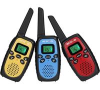 KALANKA-RT628S Talkie Walkie Enfants, Mode sans Échec Talkie Walkie, RT628(2.0), Talkie Walkie Enfant pour Jeux en Famille, Camping, Aventure (3 Pcs)