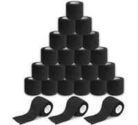 KALANKA-Ruban adhésif de tatouage - 24PCS Black Tattoo Grip Tape Ruban adhésif auto-adhésif élastique Rouleau de bandage pour machine de tatouage Grip Accessoires Fournitures de tatouage