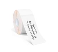 Kalanka-Ruban D'étiqueteuse Compatible Avec Niimbot B21/B1/B3s, Papier Pour Étiquettes De Codes À Barres Et D'adresses, Papier Imperméable À L'eau, Anti-Huile, Résistant Aux Rayures, Blanc, 30x70mm,