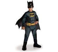 KALANKA-RUBIES - DC Officiel - BATMAN - Déguisement Classique pour Enfants - Costume avec Combinaison Imprimée, Ceinture, Couvre-Bottes, Cape Détachable et Masque en PVC Inclus