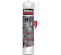 KALANKA-RUBSON MS3 , Mastic polymère pour couverture/zinguerie, pour étanchéité et collage en extérieur, Coloris Blanc, Cartouche 280ml