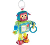 KALANKA-Rusty the Robot, Clip on Pram and Pushchair Newborn Baby Toy, Sensory Toy for Babies Boys and Girls from 0 to 6 Months