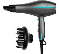 Kalanka-S¿¿Che Cheveux Bamba Ionicare 5300 Maxi Aura Black. Technologie Ionique R¿¿Elle Avec Un Grand D¿¿Bit D'air, Fonction D'air Froid 2200w, Buse De Pr¿¿Cision (2,8 M¿¿Tres De Fil, Blanc)