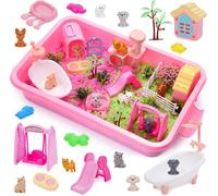 KALANKA-Sable Magique Enfant, Jouet Enfant 3 4 5 6 7 8 9 10 ans Garçon Fille Super Magic Sand Cadeau Fille 3-10 ans Sable Coloré pour Bac a Sable Jeux Enfant 3-10 ans