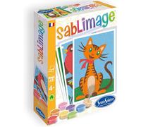 KALANKA-¿ Sablimage Mini Copains Calins¿ Kit loisirs créatifs enfant ¿ 4 tableaux en sable ¿ 9 couleurs de sable coloré ¿ Concept Box avec cadre ¿ Dès 4 ans ¿ Fabriqué en France ¿ 8100
