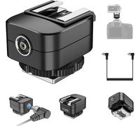 KALANKA-Sabot de flash pour appareil photo avec câble flash PC, prend en charge la mesure automatique TTL, synchronisation haute vitesse pour Godox IM30 IM20 IM22 Mini Flash Hot Shoe Riser Adaptateur