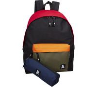 KALANKA-Sac à dos avec trousse pour l'école elementaire, Collège, Lycée, Enfants et Jeunes, Fille et Garçon, Homme et Femme, 41cm, 24L, Polyester Imperméable, Temps Libre, Sac de Voyage