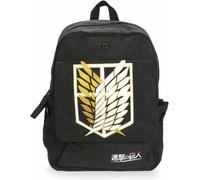 KALANKA-Sac à dos en lin Bataillon d'Exploration pour fans de L'Attaque des Titans Modèle: noir