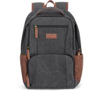 KALANKA-Sac a Dos Ordinateur Portable College en Toile pour Homme et Femme,Sac à dos Vintage Voyage avec Port de USB/Type-C,Sac a Dos Randonnée Décontracté pour PC Portable de 15,6 Pouces