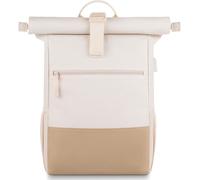 KALANKA-Sac à dos pour ordinateur portable 17"" - Pour homme et femme - Pour l'école, l'étude, les voyages, le sac à dos scolaire (kakibeige-26L)