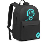 KALANKA-Sac à Dos Scolaire Lycée Ado Étudiant Léger pour Garçon Fille, Sac d'École Travail Voyage, pour Collège et Université, Ordinateur Portable 15,6 Pouces