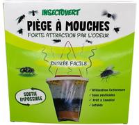 Kalanka-Sac À Mouches 2,5l Pour Élevage ¿ Piège À Mouches Efficace Usage Extérieur, Avec Un Appât Très Odorant, Utilisation Loin Des Habitations, Grande Capacité ¿ Pour Élevages, Fermes, Jardins