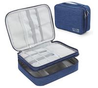 KALANKA-Sac Câble Multifonctionnel Sac de Voyage Universel Électronique Cable Management Cubes pour Tablette, Disque Dur Externe, Chargeur, Adaptateurs, Cartes Mémoire, Câbles USB