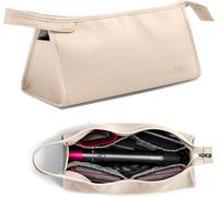 Kalanka-Sac De Rangement Pour Dyson Airwrap Styler Et Bigoudi Accessoires, Sac De Voyage Compatible Avec Sèche-Cheveux Dyson Supersonic, Étui De Rangement Pour Sèche-Cheveux (Beige, Triangle)