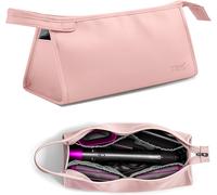 KALANKA-Sac de Rangement pour Dyson Airwrap Styler et Bigoudi Accessoires, Sac de Voyage Compatible avec Sèche-Cheveux Dyson Supersonic, Étui de Rangement pour Sèche-Cheveux (Rose, Triangle)