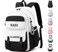 KALANKA-Sac D'éCole - Cartable Garcon Sac Ecole Fille Primaire cp Rentree Scolaire Convient Pour Ordinateur Portable de 15" Sac à Dos DéContracté Adolescence Cartables