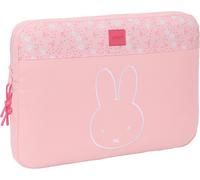 KALANKA-Safta MIFFY FLORES - Housse pour ordinateur portable 15,6"", sac à dos, idéale pour enfants de différents âges, confortable et polyvalente, qualité et résistance, 39,5 x 3,5 x 27,5 cm, Rose pâ