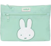 Kalanka-Safta Miffy Menta - Grande Trousse Scolaire Double Fermeture Éclair, Trousse Pour Enfant, Pratique Et Polyvalente, Nettoyage Facile, 23 X 3 X 16 Cm, Couleur Menthe, Menthe (Menta), Estándar,