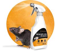 KALANKA-Schädlingsmeister Spray répulsif Rats et Souris - 500 ML - Protection Longue DURÉE pour l'intérieur et l'extérieur avec de l'eucalyptus, pour chasser Les Souris et repousser Les Rats