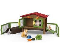 KALANKA-schleich 42728 Clapier à Lapins, dès 3 ans, FARM WORLD - coffret, 17 pièces