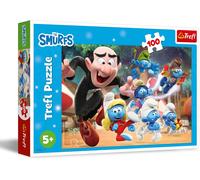 KALANKA-- Schtroumpfs, Les enseignements du Papa Schtroumpf - Puzzle 100 Pièces - uzzle coloré avec des Personnages de Film Animé, Loisir Créatif, Loisir pour Les Enfants à partir de 5 Ans