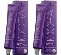 Kalanka-Schwarzkopf Igora Royal Fashion Lights L-89 Lot De 2 Flacons De 60 Ml Violet Pour Tous Les Types De Cheveux, Coloration Semi-Permanente Pour Les Blondes Et Les Brunes