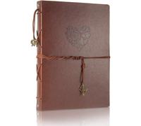 Kalanka-Scrapbook Album Photo En Cuir Livre D'or De Mariage Mémoire Bricolage Avec 60 Pages Noires Cadeau Pour Saint-Valentin Anniversaire Noël Voyage Mariage Pour Épouse Mère Fille Petite Amie