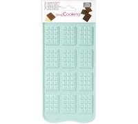 Kalanka-Scrapcooking 6728 - Moule Mini Tablettes Chocolat - Moule Silicone Pâtisserie Verte 25 X 11 X 0,3 Cm-Kalanka