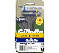 Kalanka-Sensor3 Recycled Rasoir Jetable 3 Lames, Manche Composé De 95% De Plastique Recyclé, Lot De 2x3