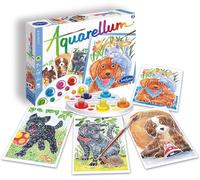 KALANKA-SentoSphère - AQUARELLUM JUNIOR - CHIOTS - Kit peinture - Peinture Aquarellable Magique - A partir de 7 ans - fabriqué en France, 4 Unité (Lot de 1)