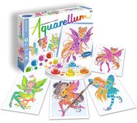 KALANKA-SentoSphère - AQUARELLUM JUNIOR - NYMPHES - Kit peinture - Peinture Aquarellable Magique - A partir de 7 ans - fabriqué en France