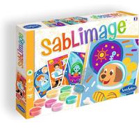 KALANKA-SentoSphère - Sablimage Galaxie - Kit loisirs créatifs enfant ¿ 4 tableaux en sable ¿ 16 couleurs de sable coloré ¿ Concept Box avec cadre - A partir de 4 ans - Fabriqué en France -8815